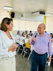 Deputada Federal Rosana Valle visita a Santa Casa de Santos